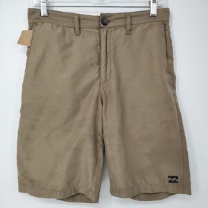 Billabong Men's Khaki Flat Front Board Shorts Size 29
